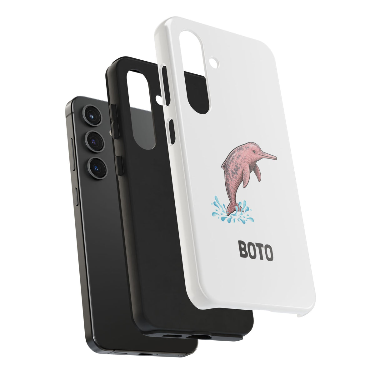 Pink Amazon River Dolphin (BOTO) Protective Phone Cover