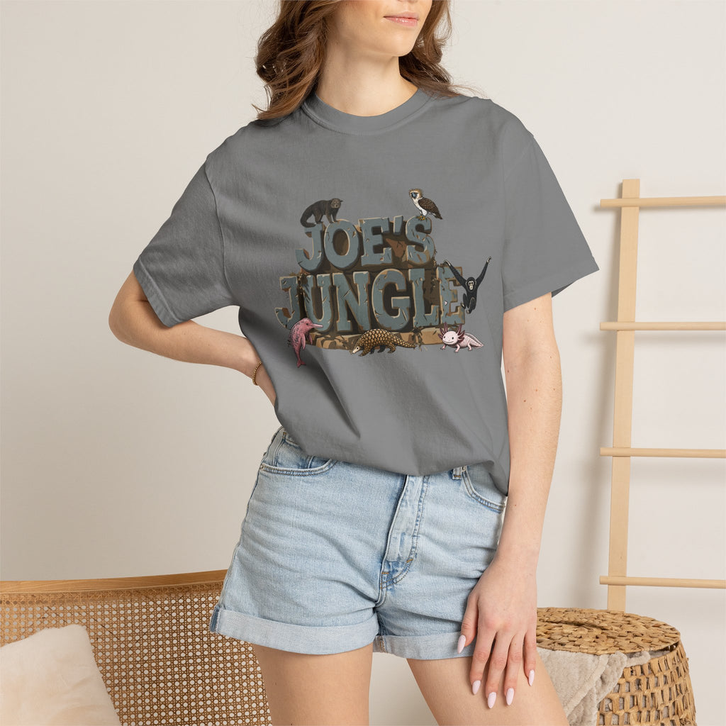 Joe's Jungle First Six Spotline Animals Unisex Garment-Dyed T-shirt