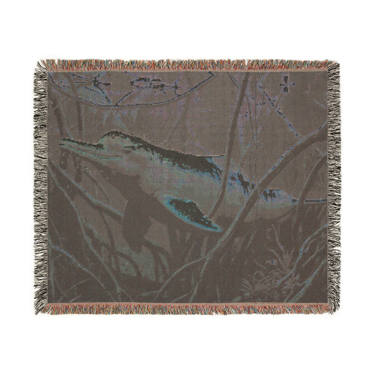 Woven Blanket — Amazon River Dolphin Throw Blanket