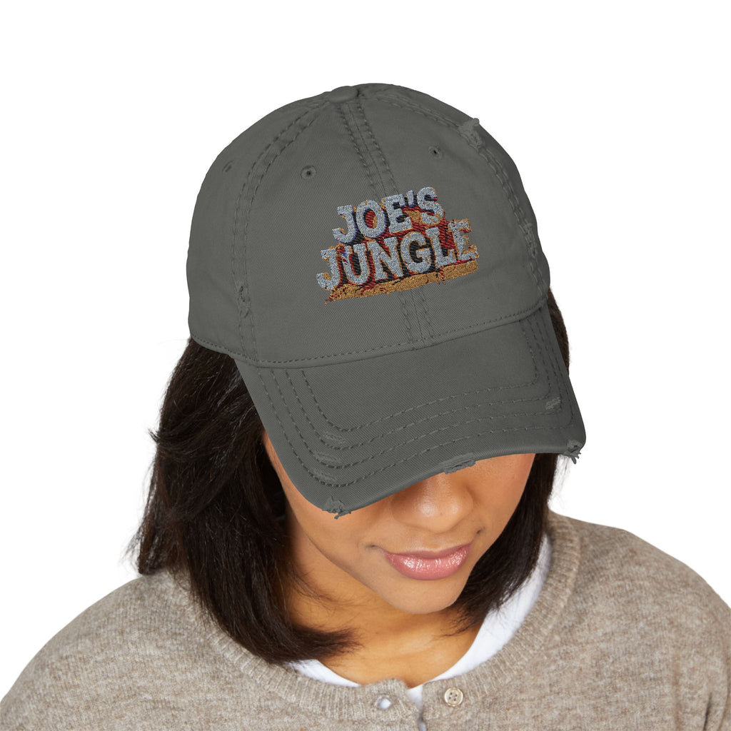 Joe's Jungle Logo Distressed Dad Hat (Embroidery)