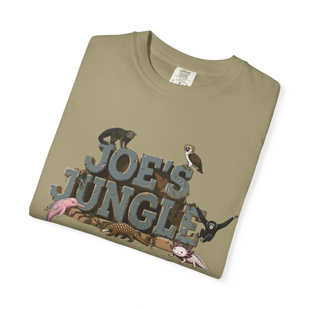 Joe's Jungle First Six Spotline Animals Unisex Garment-Dyed T-shirt