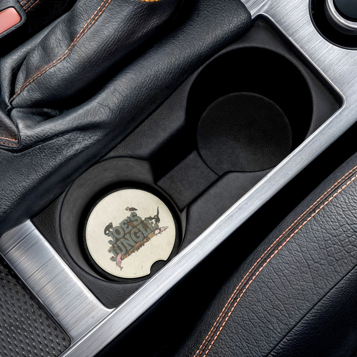 Joe's Jungle Soapstone Car Cupholder Coaster