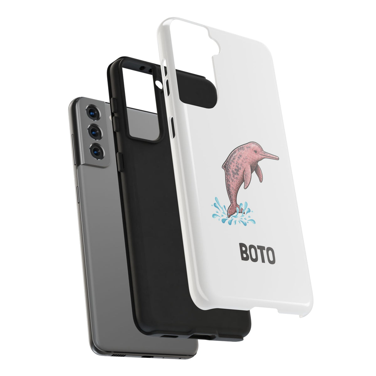 Pink Amazon River Dolphin (BOTO) Protective Phone Cover