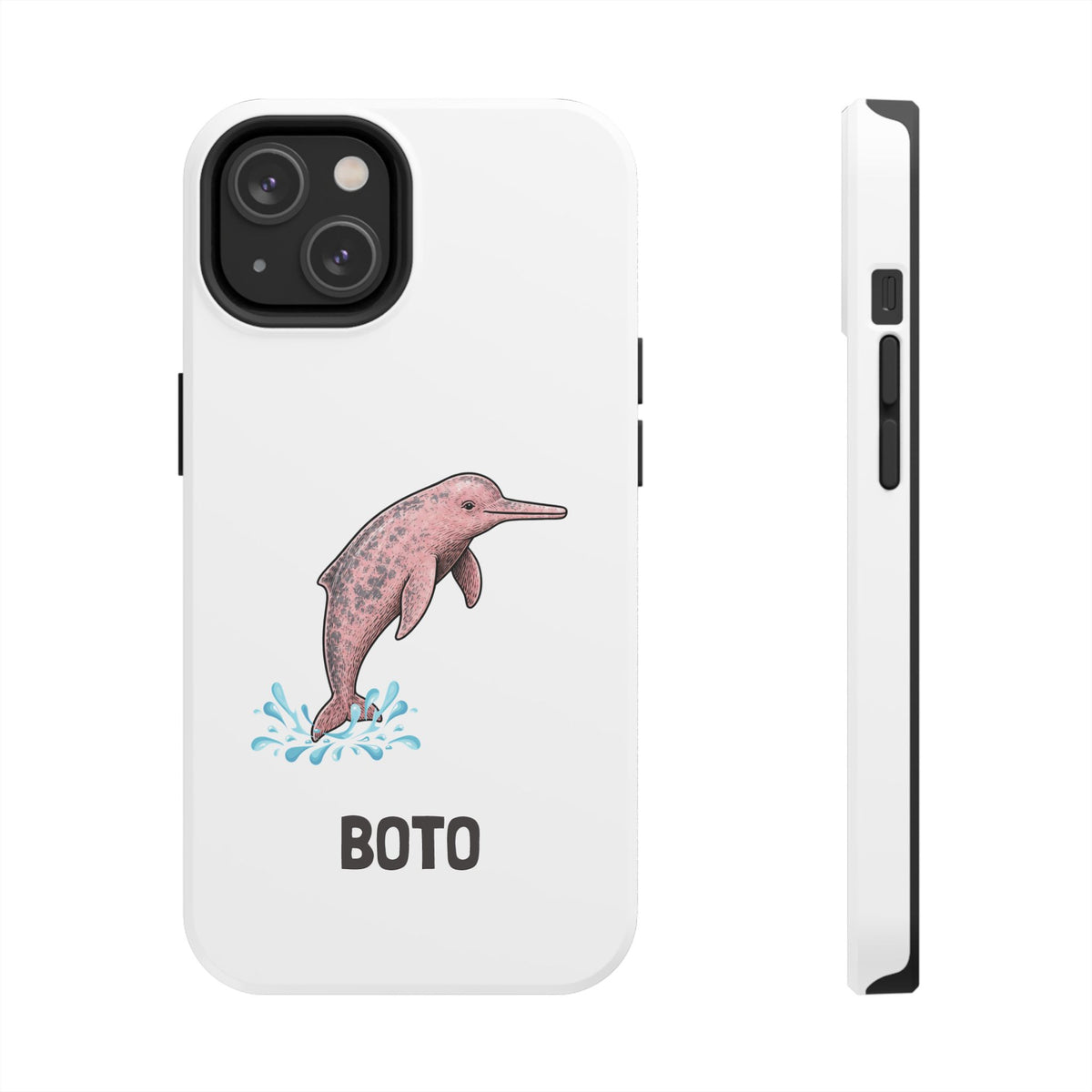 Pink Amazon River Dolphin (BOTO) Protective Phone Cover