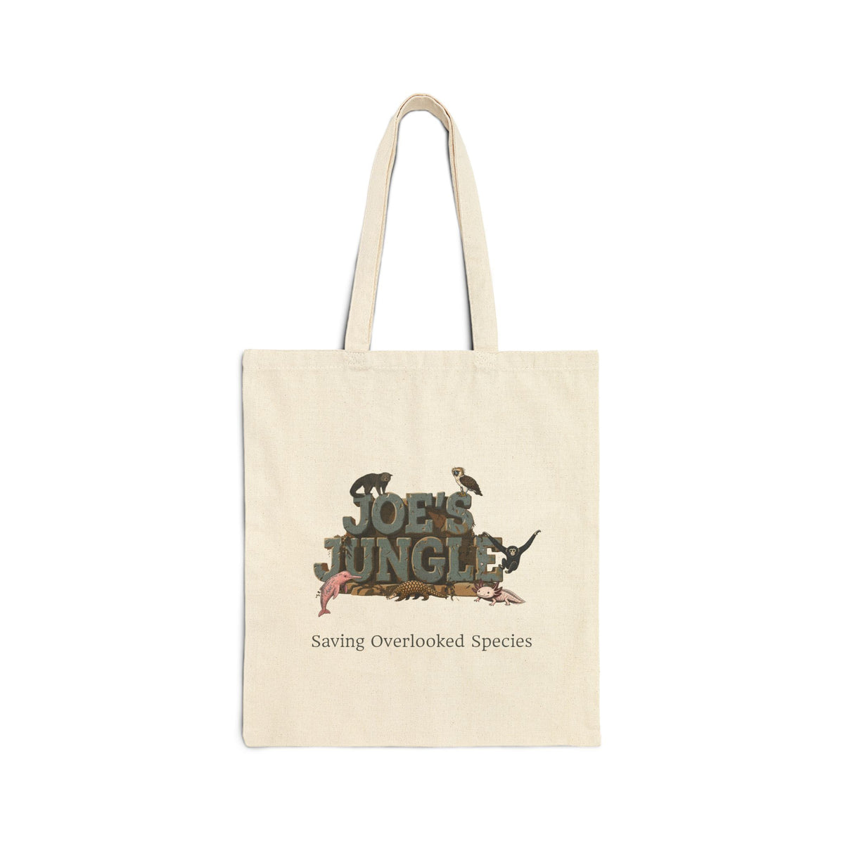 Joe’s Jungle Saving Overlooked Species Cotton Canvas Tote Bag