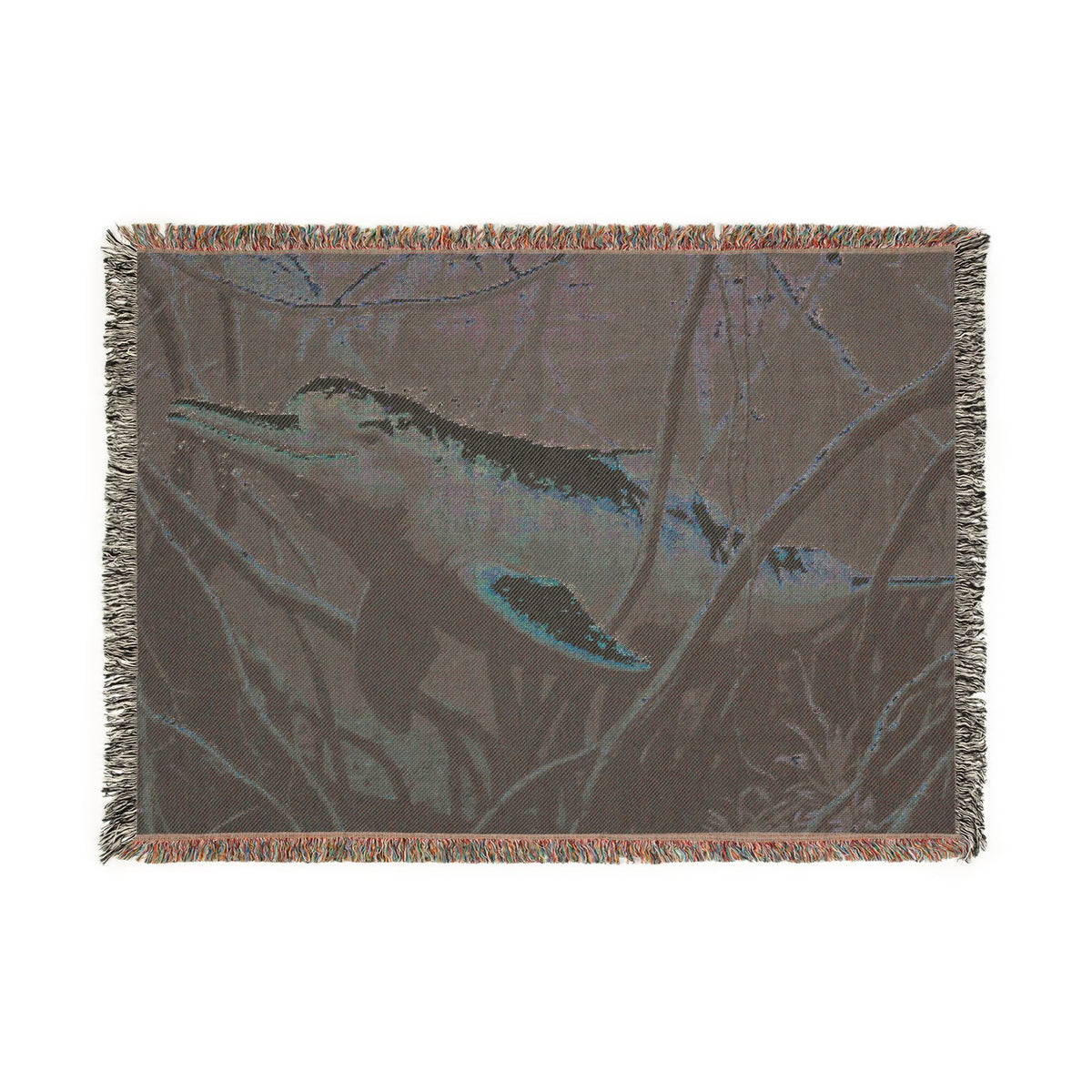 Woven Blanket — Amazon River Dolphin Throw Blanket