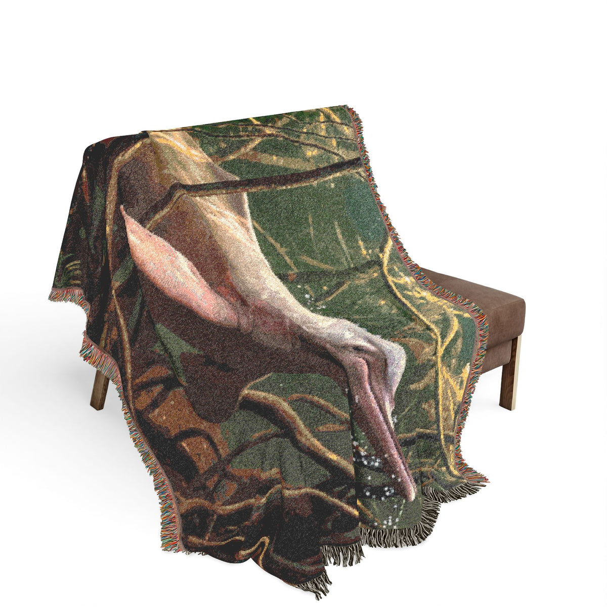 Woven Blanket — Amazon River Dolphin Throw Blanket