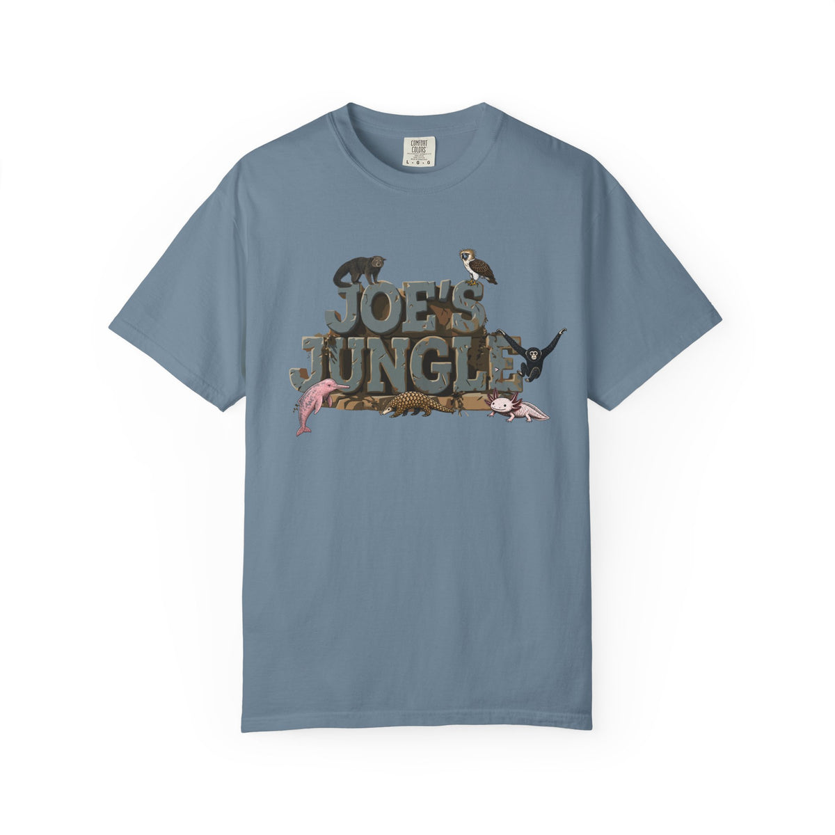 Joe's Jungle First Six Spotline Animals Unisex Garment-Dyed T-shirt
