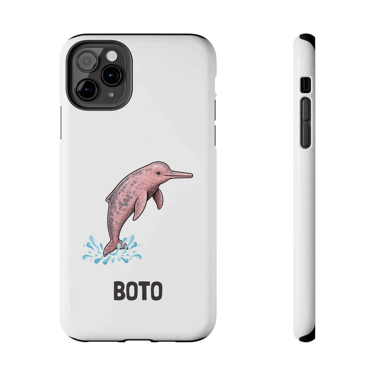 Pink Amazon River Dolphin (BOTO) Protective Phone Cover