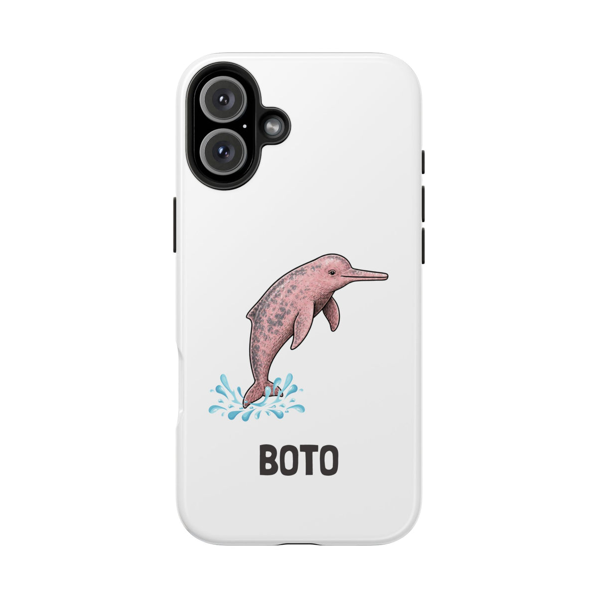 Pink Amazon River Dolphin (BOTO) Protective Phone Cover