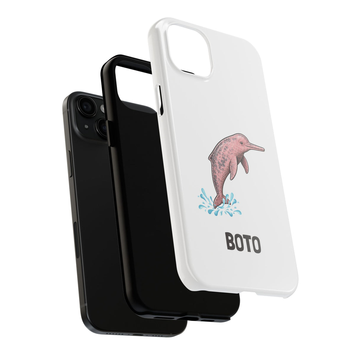 Pink Amazon River Dolphin (BOTO) Protective Phone Cover