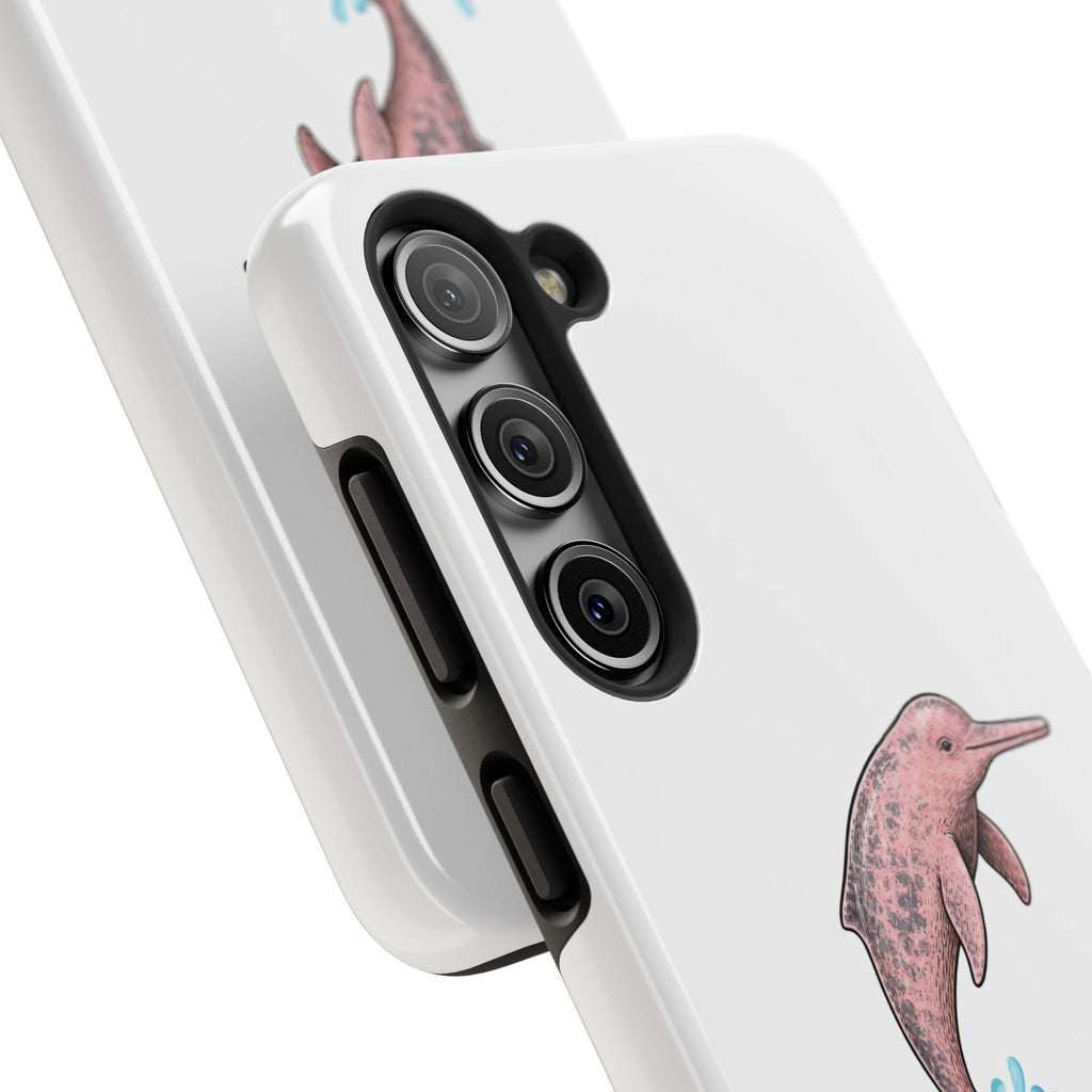 Pink Amazon River Dolphin (BOTO) Protective Phone Cover