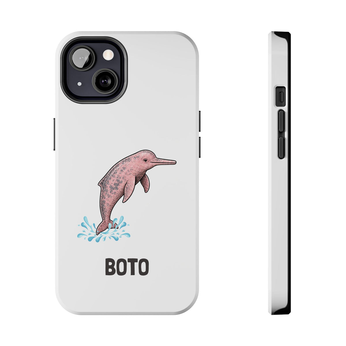 Pink Amazon River Dolphin (BOTO) Protective Phone Cover