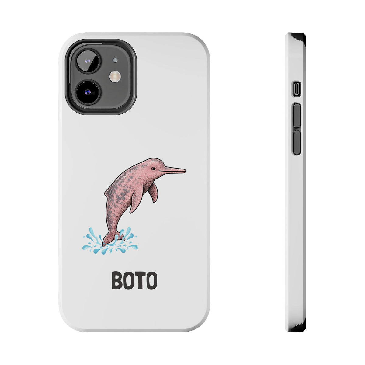 Pink Amazon River Dolphin (BOTO) Protective Phone Cover
