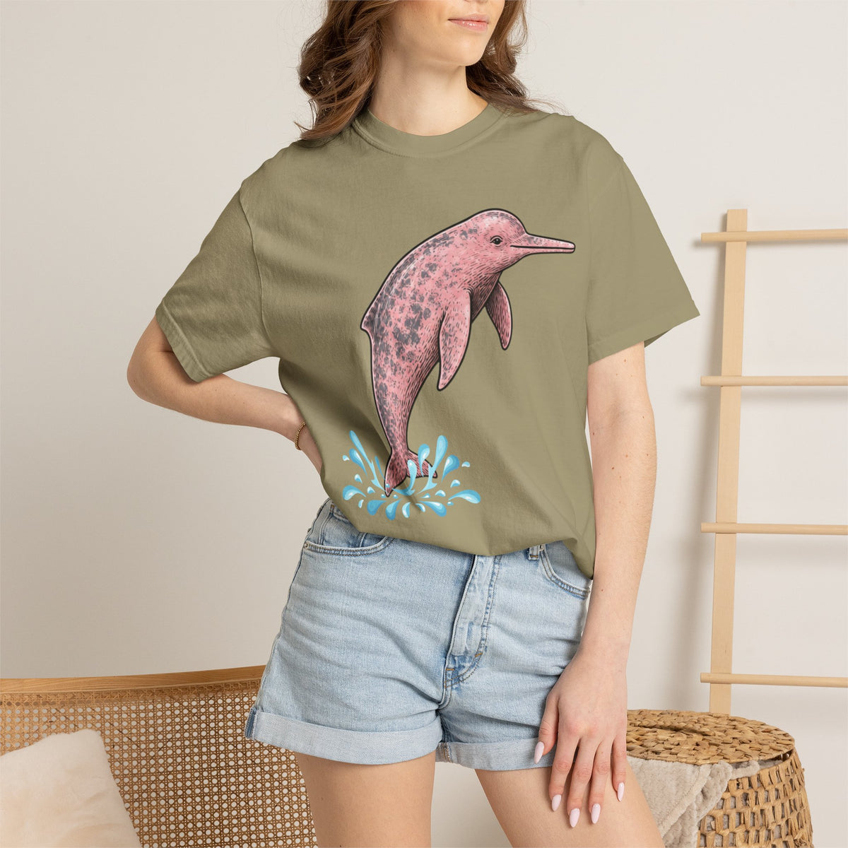 Amazon River Dolphin Unisex Garment-Dyed Comfort Colors T-shirt