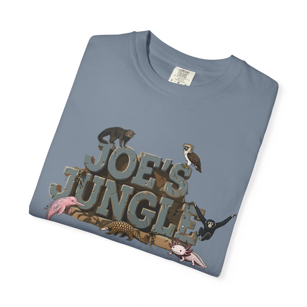 Joe's Jungle First Six Spotline Animals Unisex Garment-Dyed T-shirt