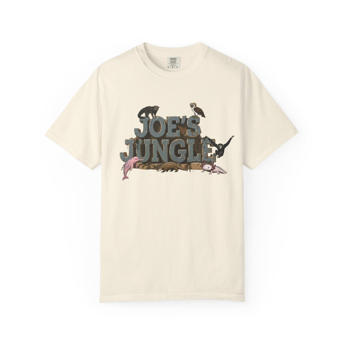 Joe's Jungle First Six Spotline Animals Unisex Garment-Dyed T-shirt
