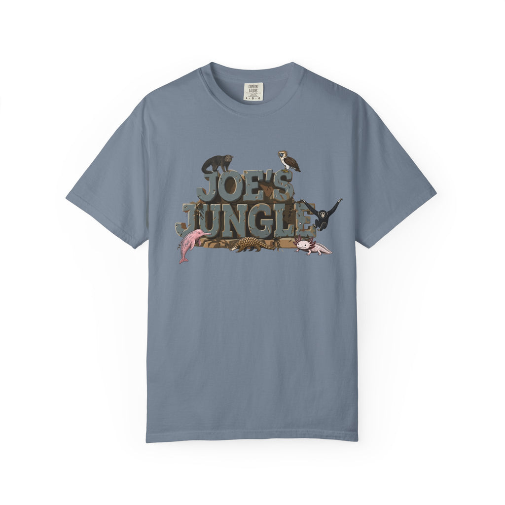 Joe's Jungle First Six Spotline Animals Unisex Garment-Dyed T-shirt