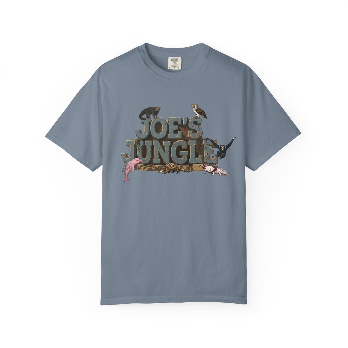Joe's Jungle First Six Spotline Animals Unisex Garment-Dyed T-shirt
