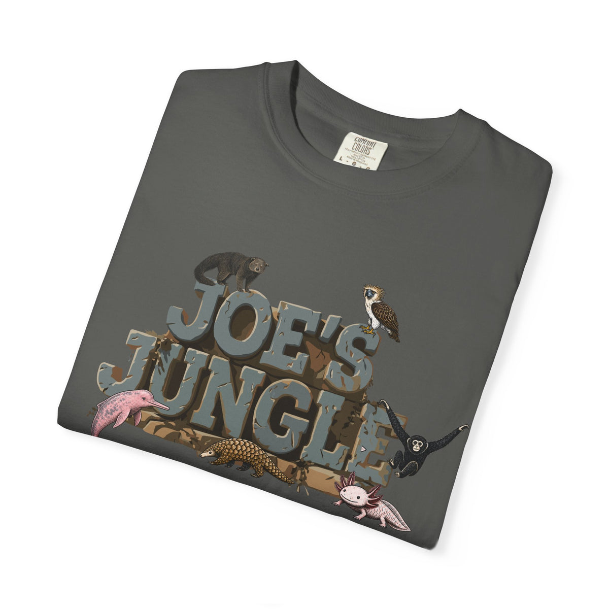 Joe's Jungle First Six Spotline Animals Unisex Garment-Dyed T-shirt