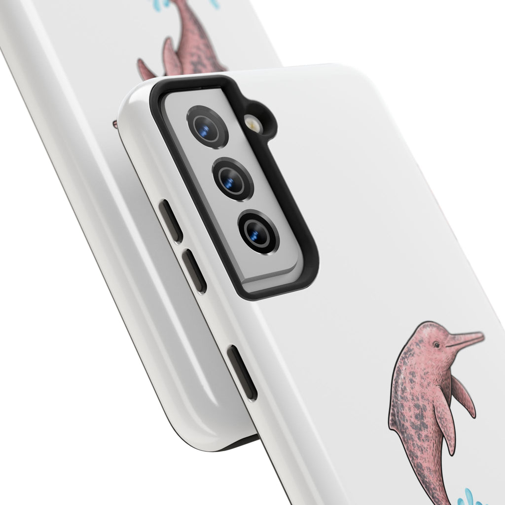 Pink Amazon River Dolphin (BOTO) Protective Phone Cover