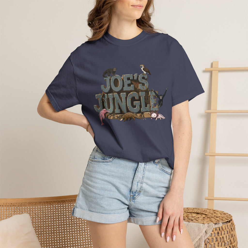Joe's Jungle First Six Spotline Animals Unisex Garment-Dyed T-shirt
