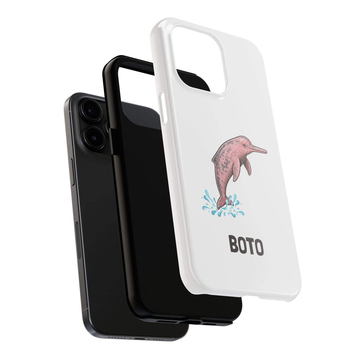 Pink Amazon River Dolphin (BOTO) Protective Phone Cover