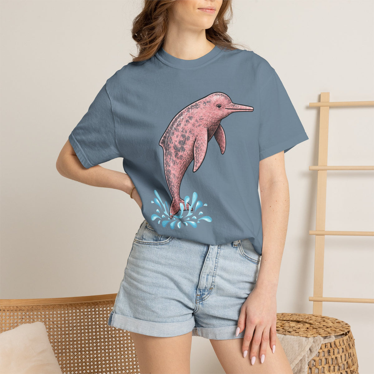 Amazon River Dolphin Unisex Garment-Dyed Comfort Colors T-shirt
