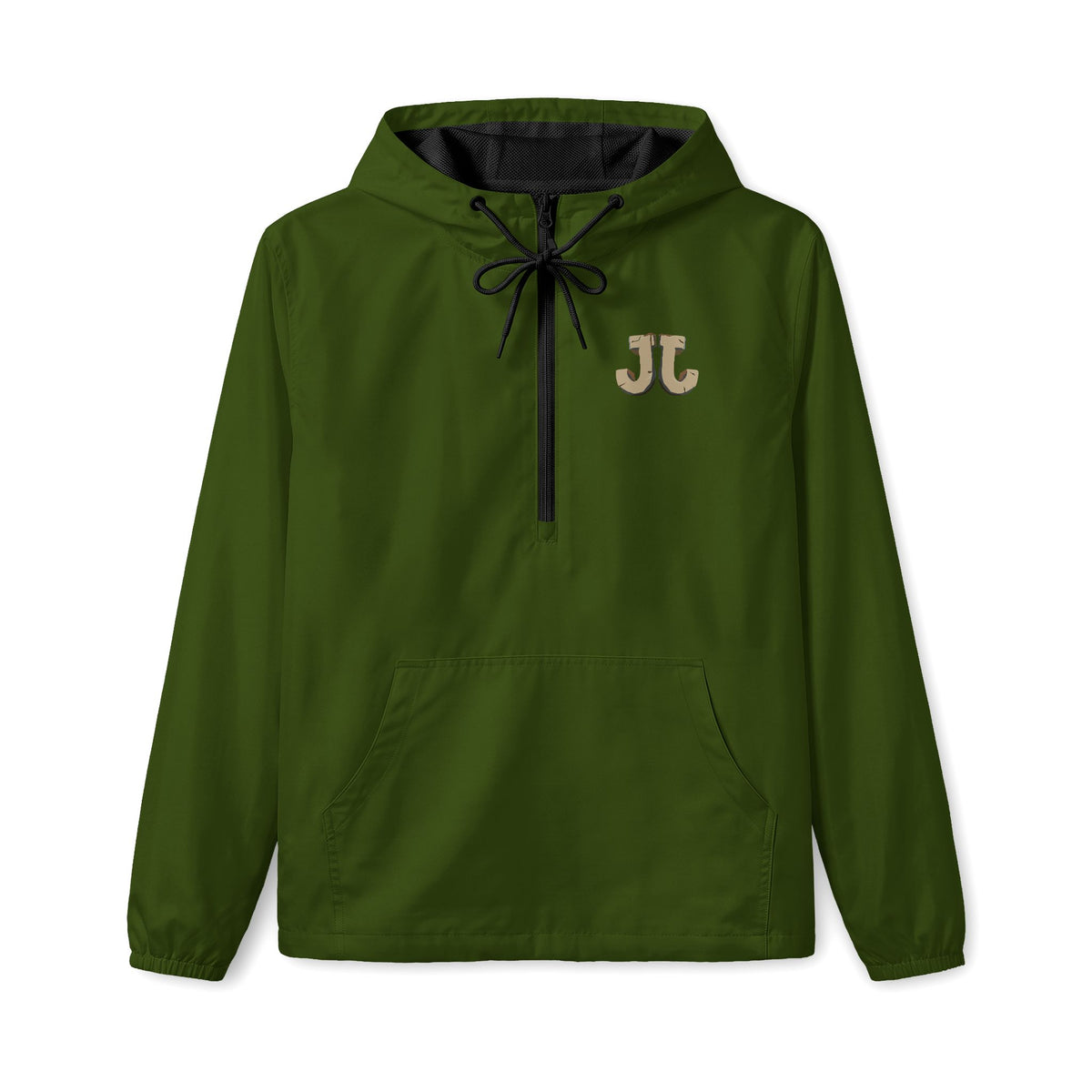 Jungle Initials Lightweight Quarter-Zip Windbreaker Jacket