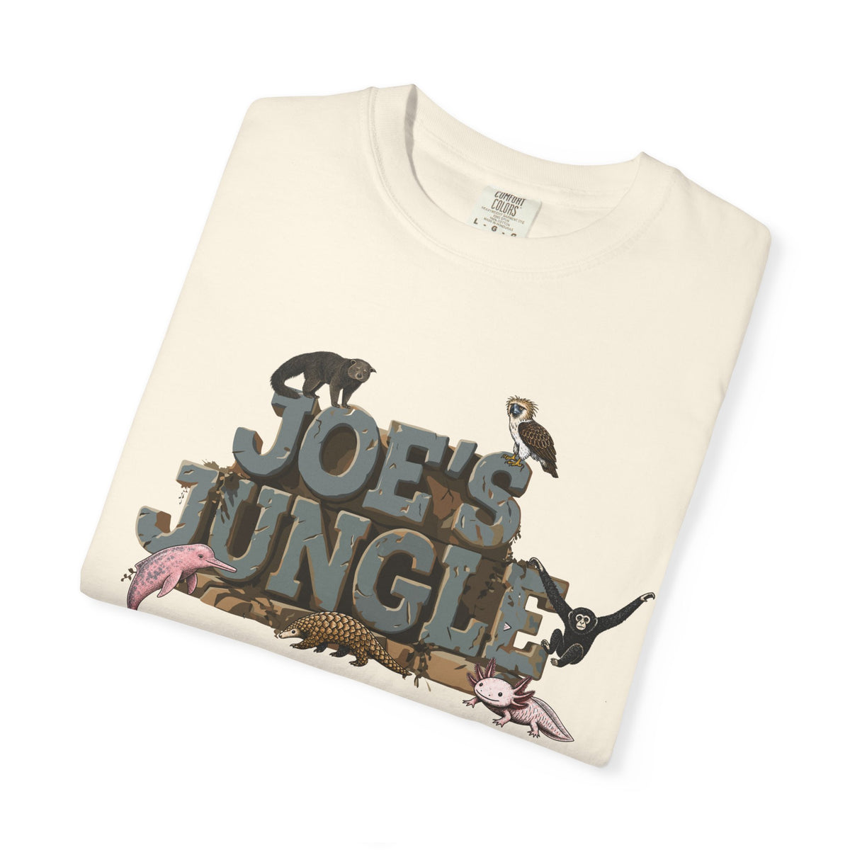 Joe's Jungle First Six Spotline Animals Unisex Garment-Dyed T-shirt