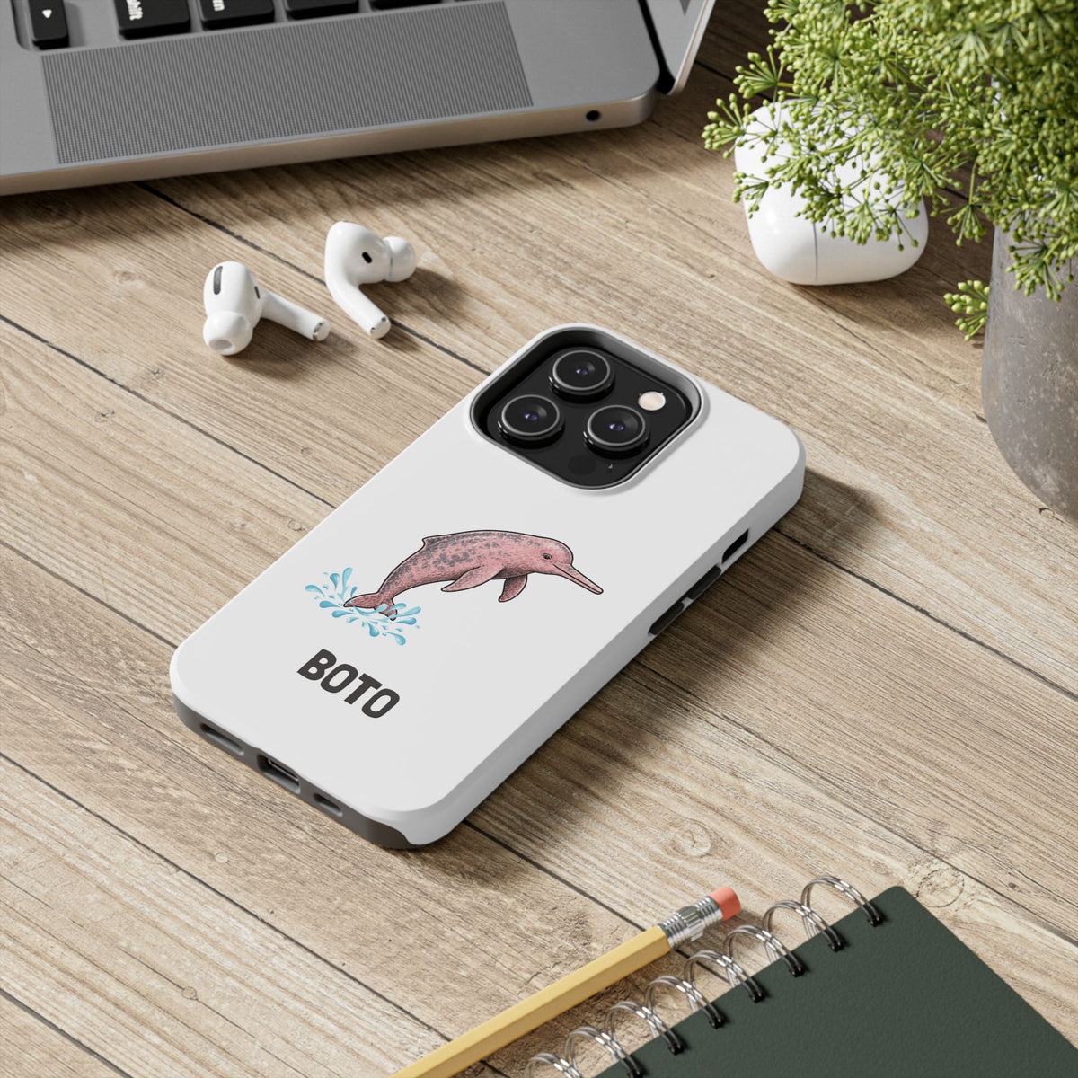 Pink Amazon River Dolphin (BOTO) Protective Phone Cover