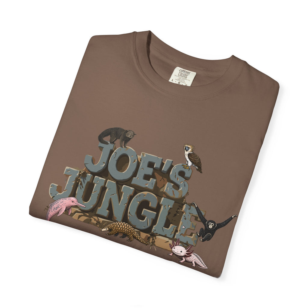 Joe's Jungle First Six Spotline Animals Unisex Garment-Dyed T-shirt