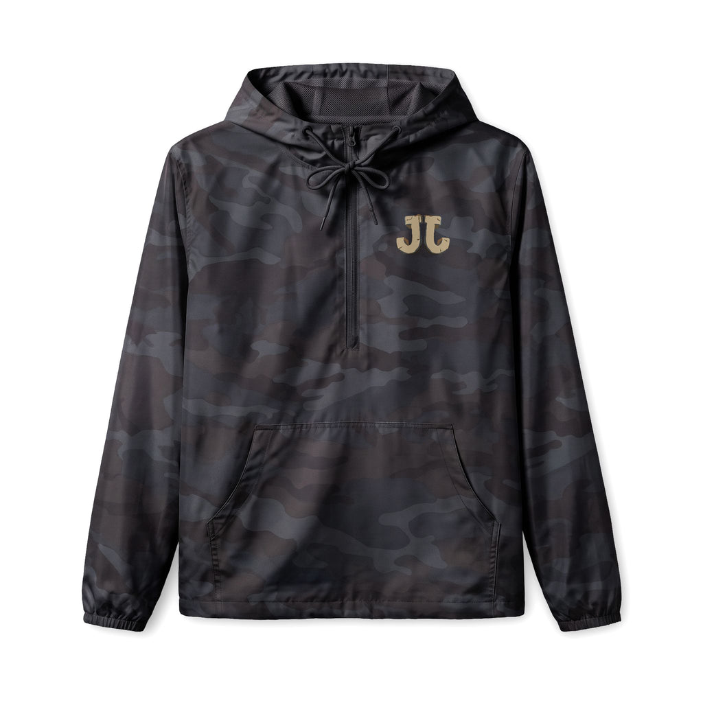 Jungle Initials Lightweight Quarter-Zip Windbreaker Jacket
