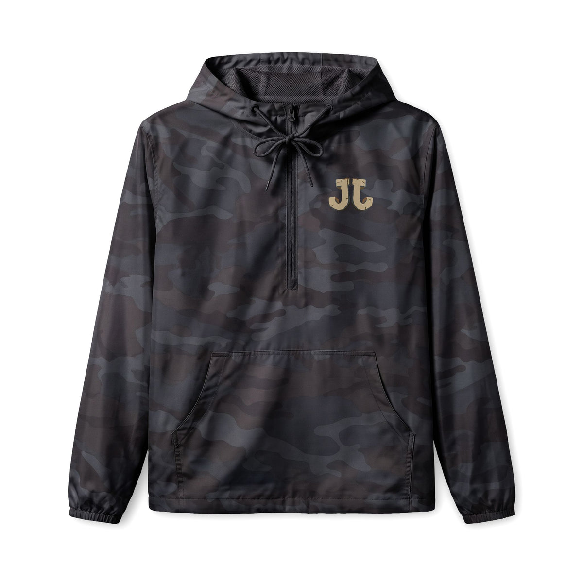 Jungle Initials Lightweight Quarter-Zip Windbreaker Jacket