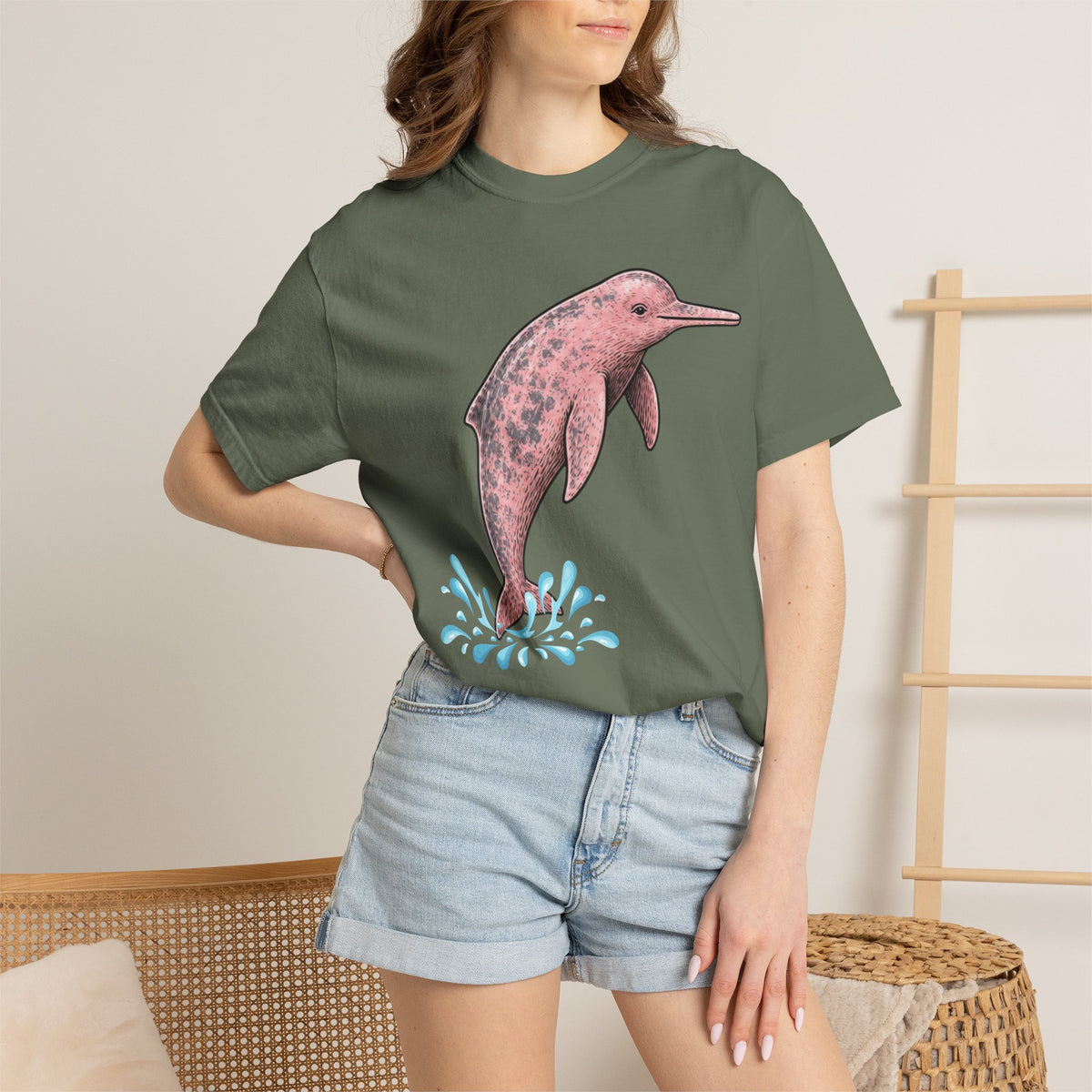 Amazon River Dolphin Unisex Garment-Dyed Comfort Colors T-shirt