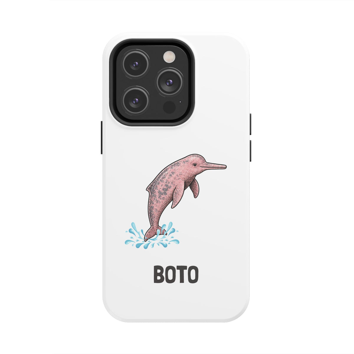 Pink Amazon River Dolphin (BOTO) Protective Phone Cover