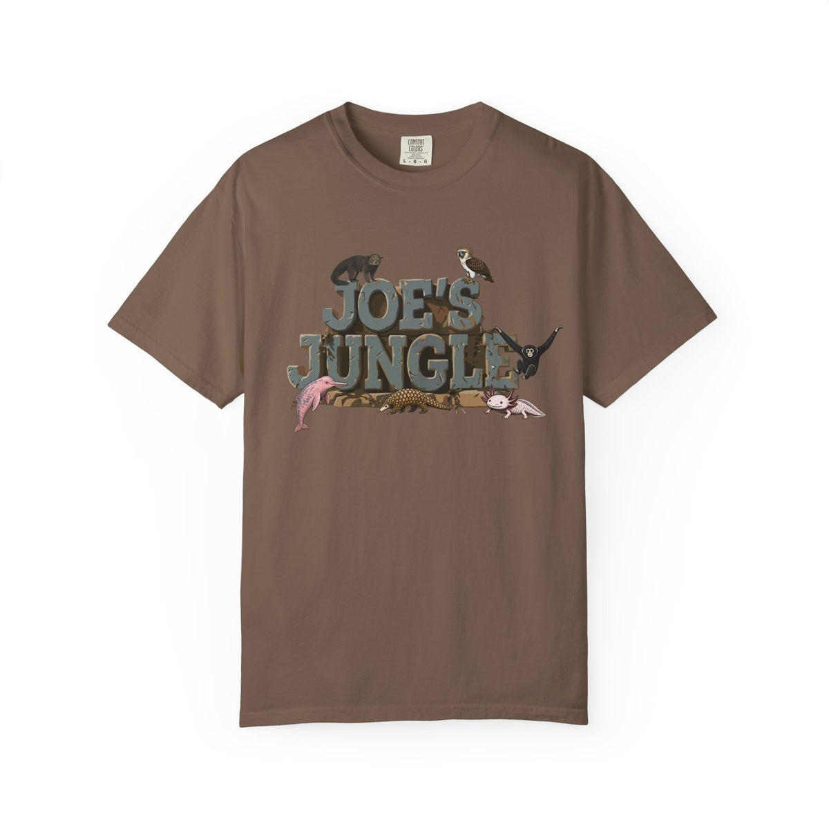 Joe's Jungle First Six Spotline Animals Unisex Garment-Dyed T-shirt