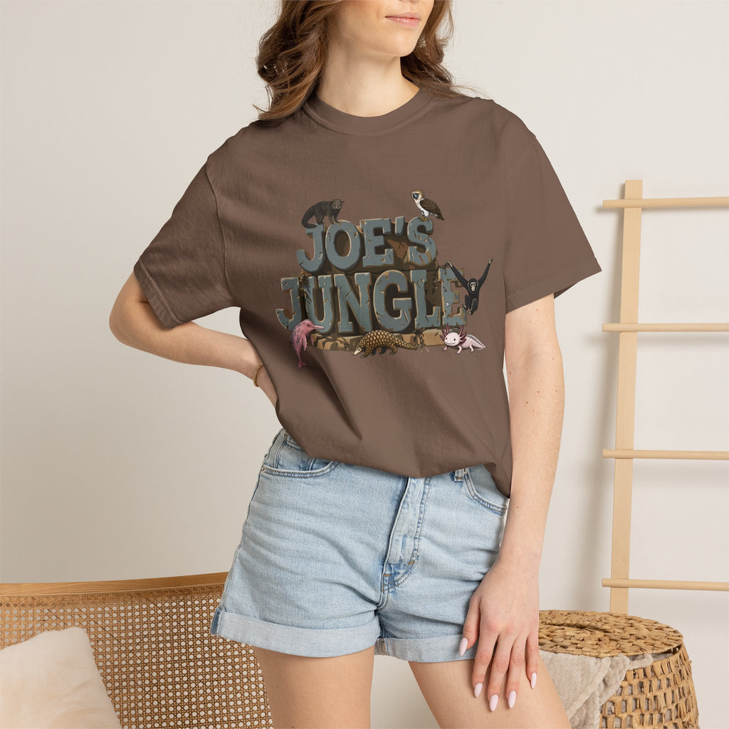 Joe's Jungle First Six Spotline Animals Unisex Garment-Dyed T-shirt