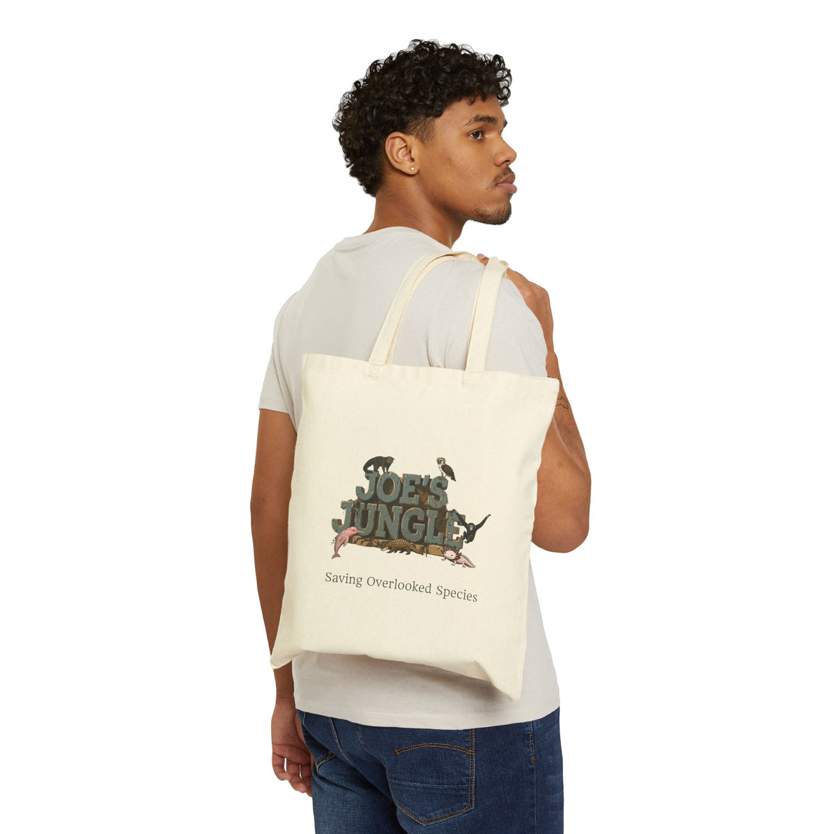 Joe’s Jungle Saving Overlooked Species Cotton Canvas Tote Bag
