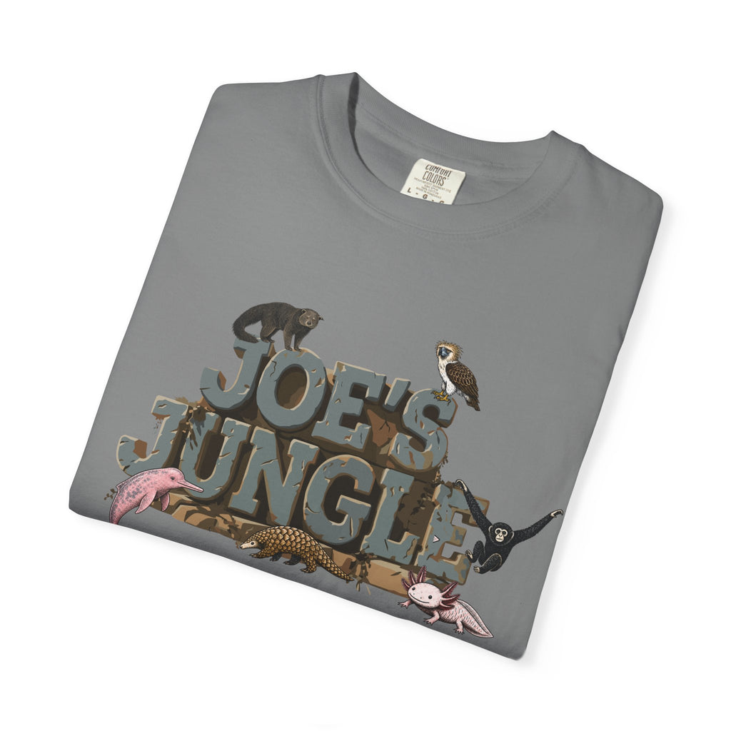 Joe's Jungle First Six Spotline Animals Unisex Garment-Dyed T-shirt