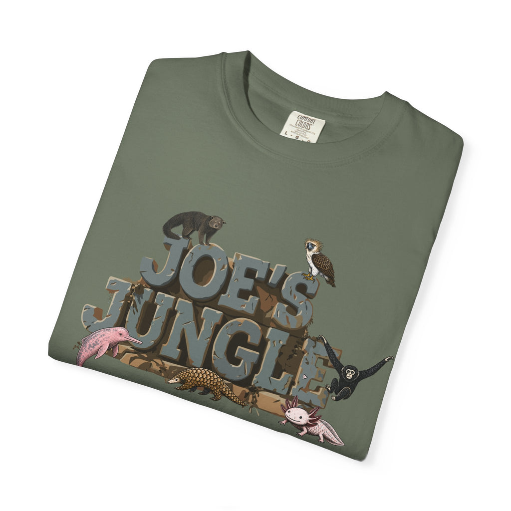 Joe's Jungle First Six Spotline Animals Unisex Garment-Dyed T-shirt