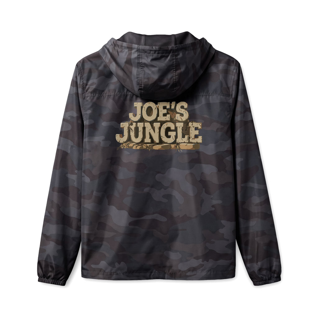 Jungle Initials Lightweight Quarter-Zip Windbreaker Jacket