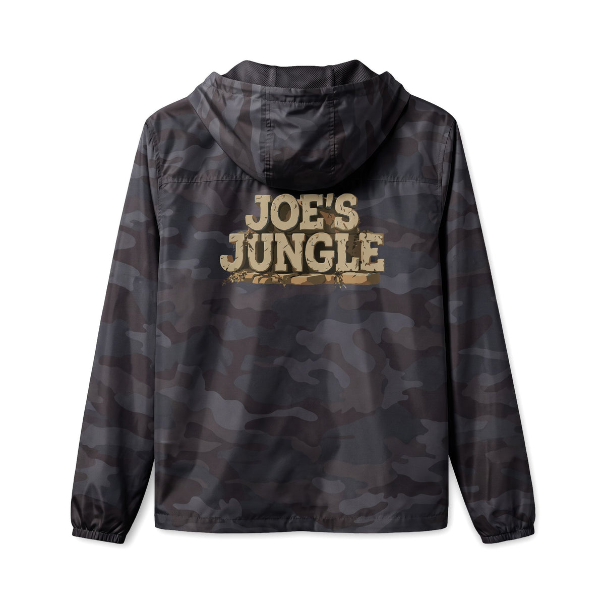 Jungle Initials Lightweight Quarter-Zip Windbreaker Jacket