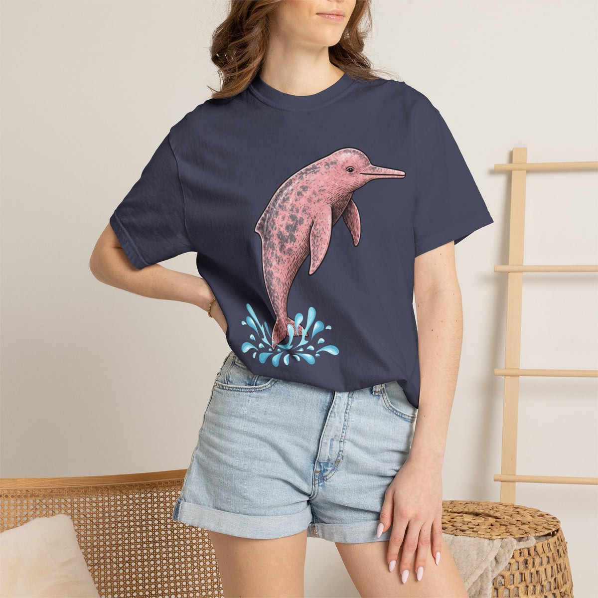 Amazon River Dolphin Unisex Garment-Dyed Comfort Colors T-shirt