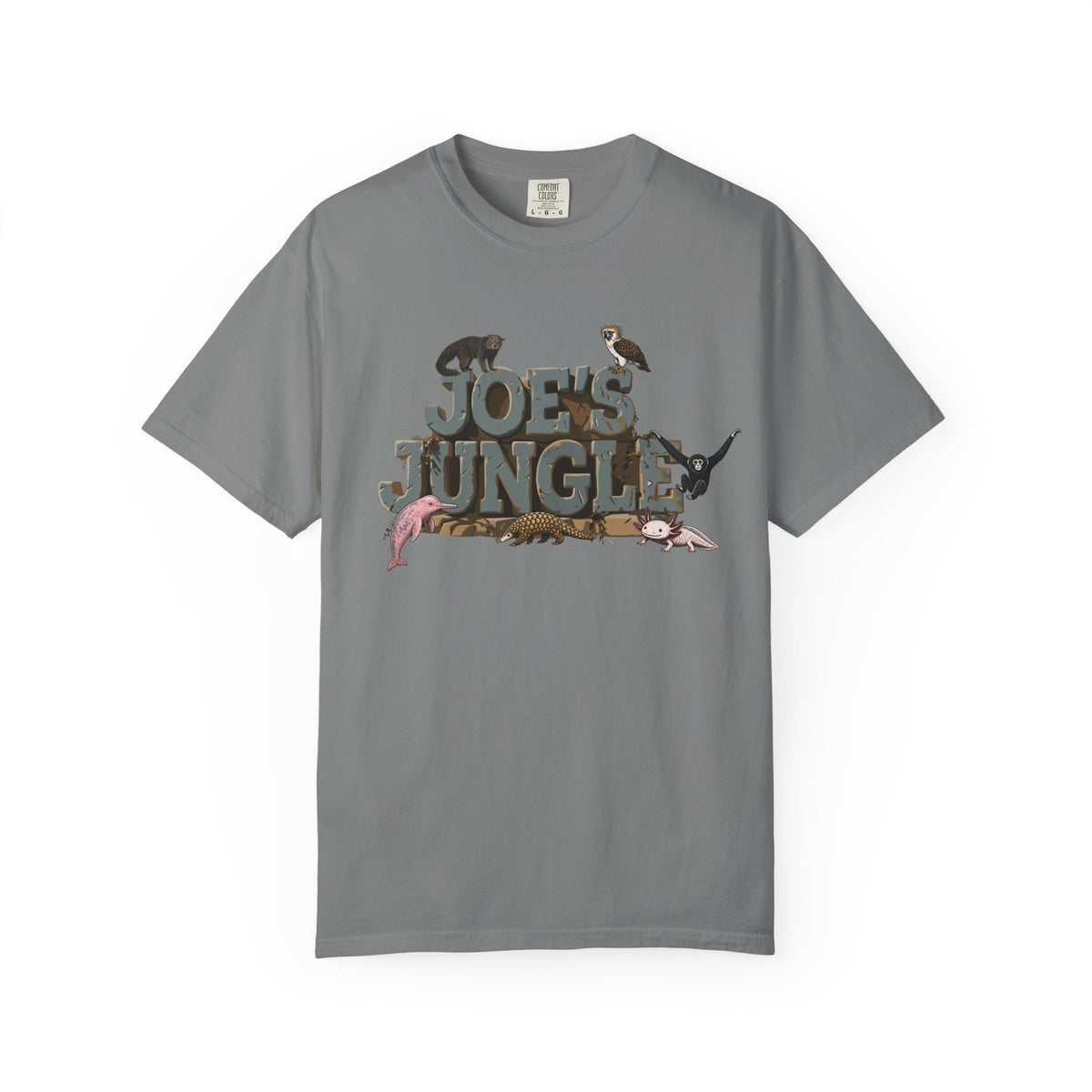 Joe's Jungle First Six Spotline Animals Unisex Garment-Dyed T-shirt
