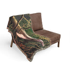 Woven Blanket — Amazon River Dolphin Throw Blanket
