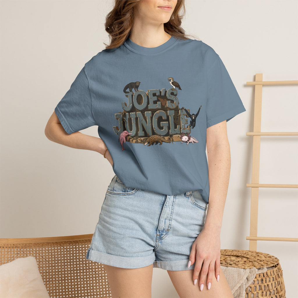 Joe's Jungle First Six Spotline Animals Unisex Garment-Dyed T-shirt