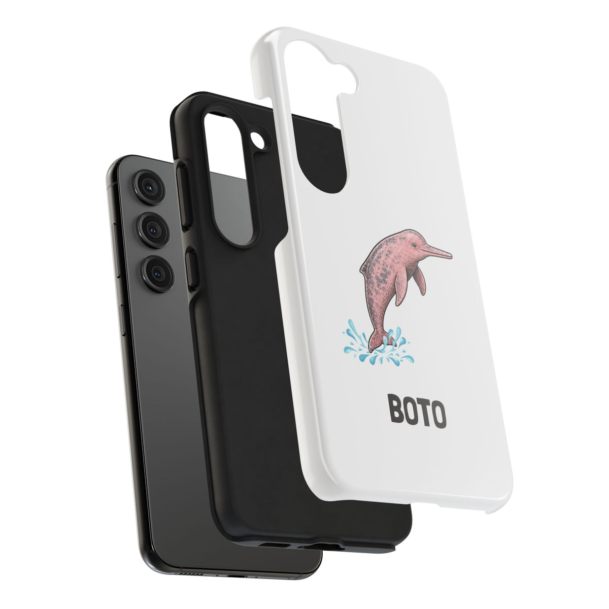 Pink Amazon River Dolphin (BOTO) Protective Phone Cover