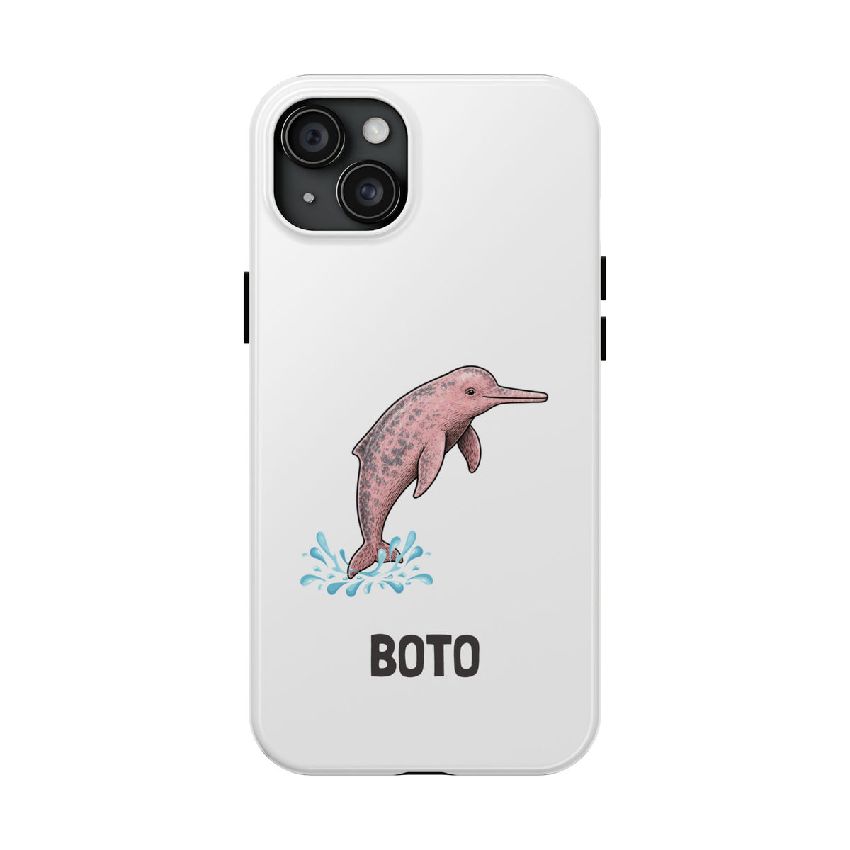 Pink Amazon River Dolphin (BOTO) Protective Phone Cover