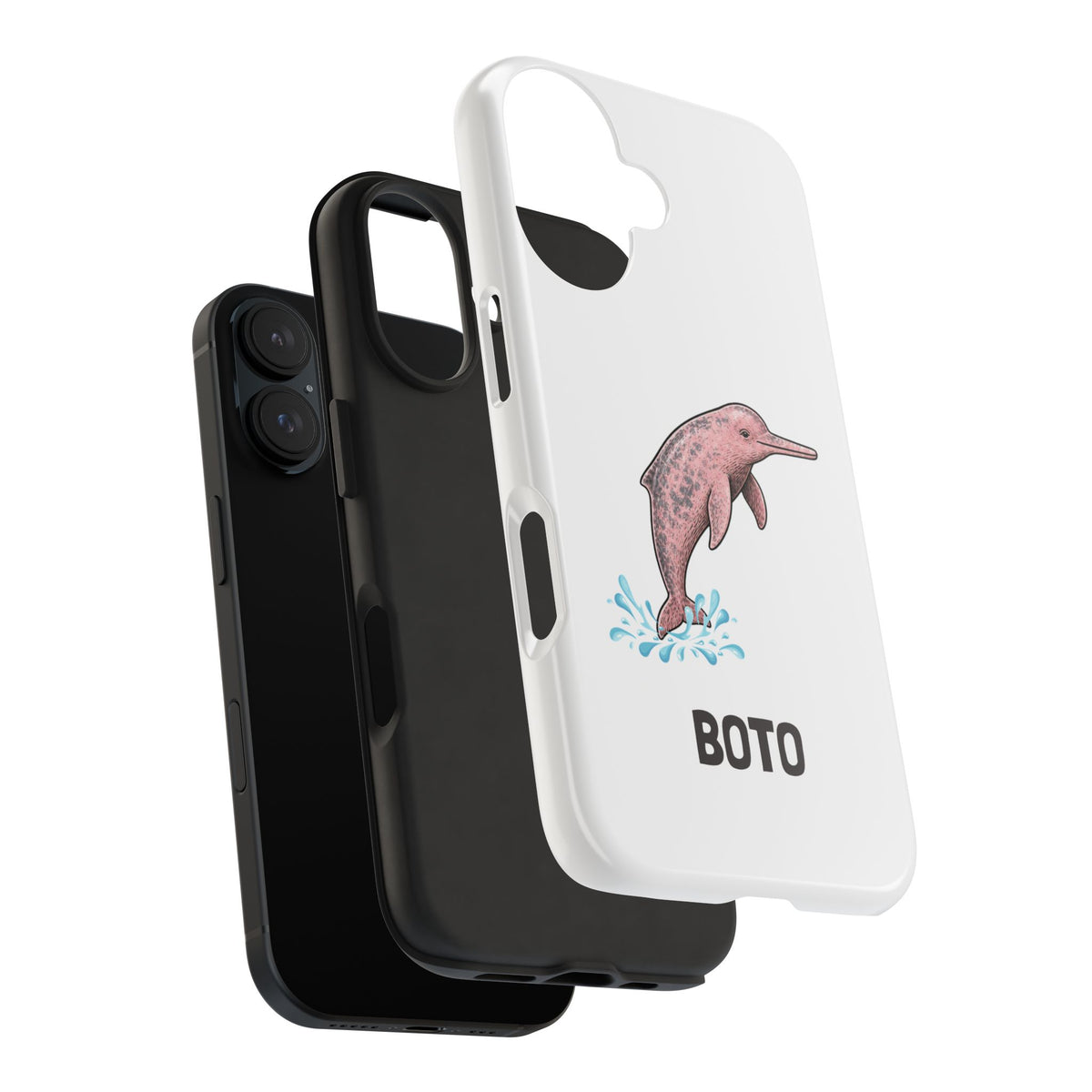 Pink Amazon River Dolphin (BOTO) Protective Phone Cover